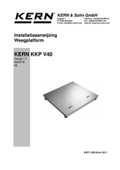 KERN and SOHN KKP V40 Installatieaanwijzing