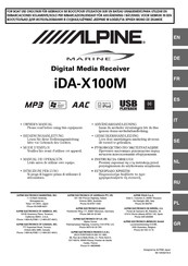 Alpine MARINE iDA-X100M Gebruikershandleiding