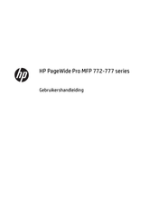 HP PageWide Pro MFP 772dw Gebruikershandleiding