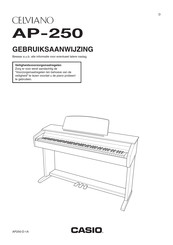 Casio Celviano AP-250 Gebruiksaanwijzing