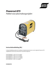 ESAB Powercut 875 Instructiehandleiding