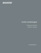 ASUSTOR AS5402T Snelle-Installatiegids