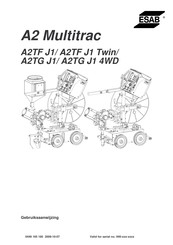 ESAB A2TG J1 Gebruiksaanwijzing