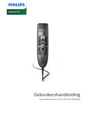 Philips SpeechMike Premium Touch SMP3810 Gebruikershandleiding