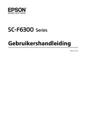 Epson SureColor SC-F6300 Series Gebruikershandleiding