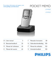 Philips POCKET MEMO LFH9520 Gebruikershandleiding