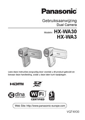 Panasonic HX-WA30 Gebruiksaanwijzing