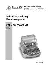 KERN and SOHN EW 600-C3 NM Gebruiksaanwijzing