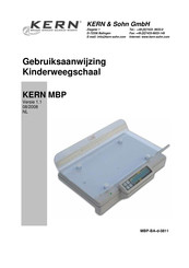 KERN and SOHN MBP Gebruiksaanwijzing