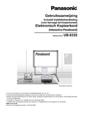 Panasonic UB-8325 Gebruiksaanwijzing