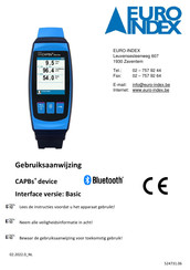 Euro Index CAPBs device Gebruiksaanwijzing