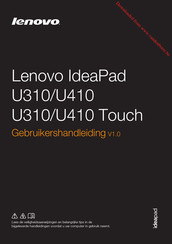 Lenovo Ideapad U410 Gebruikershandleiding