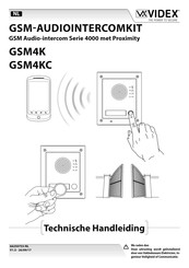 Videx GSM4KC Technische Handleiding