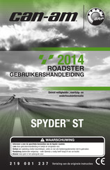 BRP Can-Am Spyder ST Roadster 2014 Gebruikershandleiding