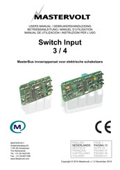 Mastervolt MasterBus Digital Input 3 Gebruikershandleiding