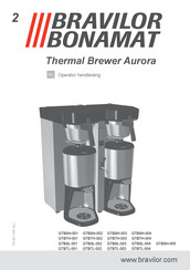 BRAVILOR BONAMAT Aurora Twin Low Handleiding