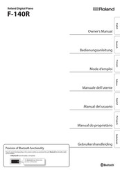 Roland F-140R Gebruikershandleiding