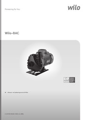 Wilo BAC 40-134/2,2/2-DM/R Inbouw- En Bedieningsvoorschriften