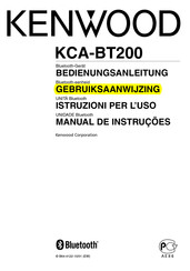 Kenwood KCA-BT200 Gebruiksaanwijzing