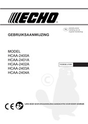 Echo HCAA-2403A Gebruiksaanwijzing