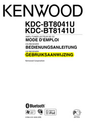 Kenwood KDC-BT8141U Gebruiksaanwijzing