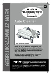 Intex Auto Cleaner Gebruiksaanwijzing