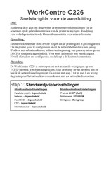 Xerox WorkCentre C226 Snelstartgids