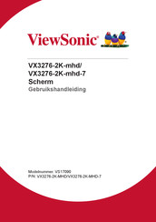 ViewSonic VX3276-2K-mhd-7 Gebruikshandleiding