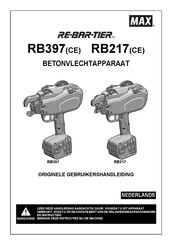 Max RE-BAR-TIER RB397 Originele Gebruikershandleiding