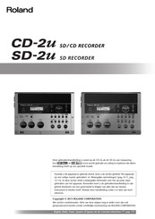 Roland CD-2u Gebruikershandleiding