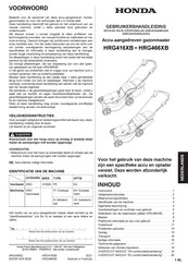 Honda HRG466XB Gebruikershandleiding