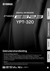 Yamaha PSR-E323 Gebruikershandleiding