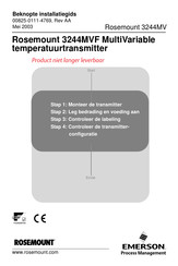 Emerson Rosemount 3244MVF MultiVariable Installatiegids