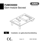 Abus Secvest FUMO50000 Installatie- En Gebruikershandleiding