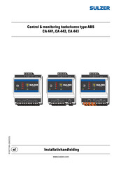 Sulzer CA 443 Installatiehandleiding