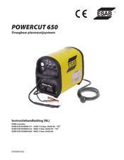 ESAB POWERCUT 650 Instructiehandleiding