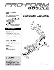 Pro-Form PFEVEL98014.1 Gebruikershandleiding