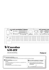 Roland V-Combo VR-09 Gebruikershandleiding