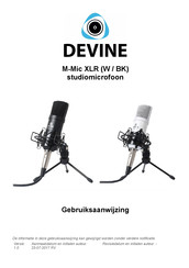 Devine M-Mic XLR W Gebruiksaanwijzing