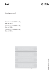 KNX GIRA Tastsensor 4 Komfort 1 Bedieningsvoorschrift