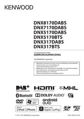 Kenwood DNX5170BTS Gebruiksaanwijzing