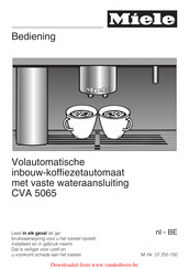 Miele CVA 5065 Bedieningshandleiding