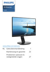 Philips Brilliance 240B7QPTEB Gebruikershandleiding