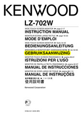 Kenwood LZ-702W Gebruiksaanwijzing