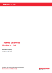 ThermoFisher Scientific Thermo Scientific Microliter 24x2 ml Gebruiksaanwijzing