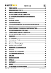 Powerplus POWX1152 Gebruikershandleiding