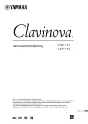 Yamaha Clavinova CSP-170 Gebruikershandleiding