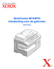 Xerox WorkCentre M15 Handleiding Voor De Gebruiker