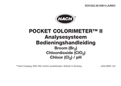 Hach COLORIMETER II Gebruiksaanwijzing