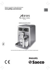 Philips Saeco XELSIS HD8943 Gebruiksaanwijzing